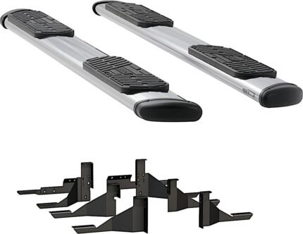 Luverne 477093-401439 Running Boards, Polished, Stainless Steel, 98.3 in. Bed, Standard Cab Pickup, Regal 7 in. Series