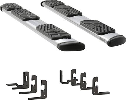 Luverne 477125-400717 Running Boards, Polished, Stainless Steel, 97.6/97.8 in. Bed, Crew Cab Pickup, Regal 7 in. Series