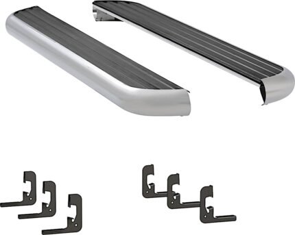 Luverne 575078-570713 6 1/2 in. MegaStep Series Running Boards, Polished Non-Powered Aluminum Set of 2