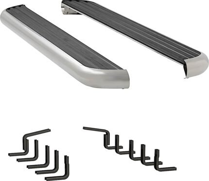 Luverne 575088-570829 Running Boards, with Polished Stainless Steel Trim, 98.0 in. Bed, Standard Cab Pickup, 6 1/2 in. MegaStep Series