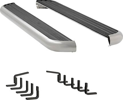 Luverne 575098-570829 Running Boards, with Polished Stainless Steel Trim, 81.8 in. Bed, Extended Cab Pickup, 6 1/2 in. MegaStep Series