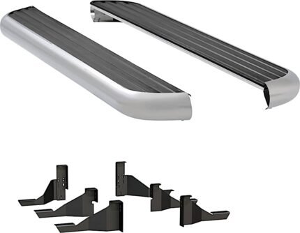 Luverne 575098-571032 6 1/2 in. MegaStep Series Running Boards, Polished Non-Powered Aluminum Set of 2