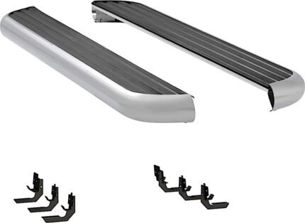 Luverne 575098-571632 6 1/2 in. MegaStep Series Running Boards, Polished Non-Powered Aluminum Set of 2