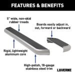 Luverne 575100-570747 MegaStep Series Running Boards, Polished Non-Powered Stainless Steel Set of 2 - Image 5