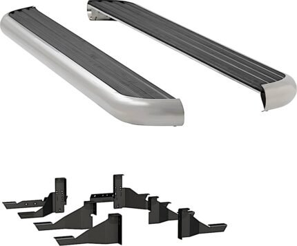 Luverne 575102-570939 Running Boards, with Polished Stainless Steel Trim, 76.3 in. Bed, Crew Cab Pickup, 6 1/2 in. MegaStep Series