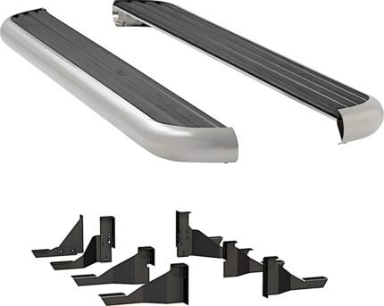 Luverne 575102-571339 Running Boards, with Polished Stainless Steel Trim, 76.3 in. Bed, Crew Cab Pickup, 6 1/2 in. MegaStep Series