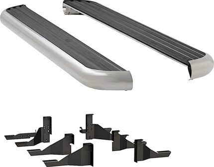 Luverne 575102-571439 Running Boards, with Polished Stainless Steel Trim, 76.3 in. Bed, Crew Cab Pickup, 6 1/2 in. MegaStep Series