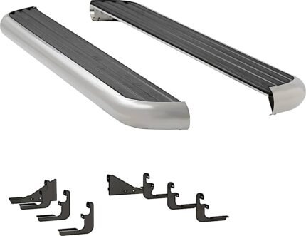 Luverne 575102-571529 Running Boards, with Polished Stainless Steel Trim, 67.1 in. Bed, Crew Cab Pickup, 6 1/2 in. MegaStep Series