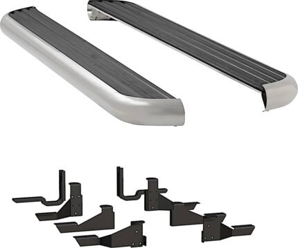 Luverne 575102-571747 Running Boards, with Polished Stainless Steel Trim, 78.8 in. Bed, Extended Cab Pickup, 6 1/2 in. MegaStep Series