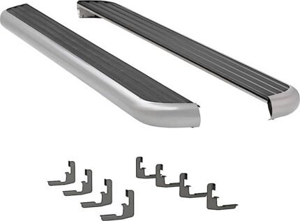Luverne 575102-581444 Running Boards, Polished, Aluminum, 69.9 in. Bed, Crew Cab Pickup, 6 1/2 in. MegaStep Series
