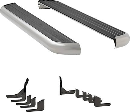 Luverne 575114-570757 Running Boards, with Polished Stainless Steel Trim, 97.6 in. Bed, Crew Cab Pickup, 6 1/2 in. MegaStep Series