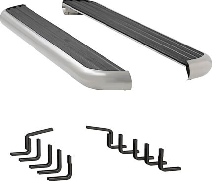 Luverne 575114-570829 Running Boards, with Polished Stainless Steel Trim, Crew Cab Pickup/Extended Cab Pickup, 81.8/98.0 in. Bed, 6 1/2 in. MegaStep Series