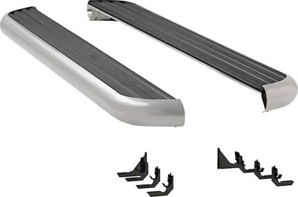 Luverne 575114-571338 Running Boards, with Polished Stainless Steel Trim, 76.3 in. Bed, Extended Crew Cab Pickup/Standard Cab Pickup, 6 1/2 in. MegaStep Series
