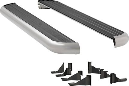 Luverne 575114-571339 Running Boards, with Polished Stainless Steel Trim, 76.3 in. Bed, Extended Crew Cab Pickup, 6 1/2 in. MegaStep Series