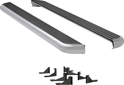 Luverne 575114-571346 Running Boards, 114 in. Length, with Polished Stainless Steel Trim, 155.0 in. Wheelbase, For Long Models, 6 1/2 in. MegaStep Series