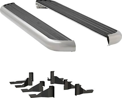 Luverne 575114-571439 Running Boards, with Polished Stainless Steel Trim, 76.3 in. Bed, Crew Cab Pickup/Extended Crew Cab Pickup, 6 1/2 in. MegaStep Series
