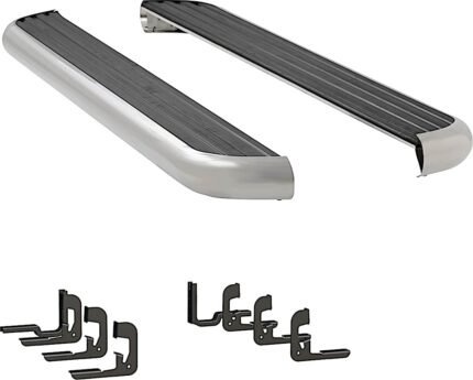 Luverne 575114-571447 Running Boards, with Polished Stainless Steel Trim, Crew Cab Pickup/Extended Cab Pickup, 78.8/78.9/97.6 in. Bed, 6 1/2 in. MegaStep Series