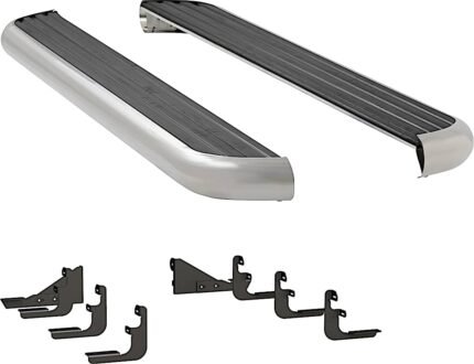 Luverne 575114-571529 Running Boards, with Polished Stainless Steel Trim, 97.6 in. Bed, Extended Cab Pickup, 6 1/2 in. MegaStep Series