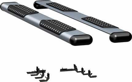 Luverne 583078-570938 Running Boards, Powdercoated Silver, Aluminum, 76.3 in. Bed, Standard Cab Pickup, O-Mega II 6 in. Series