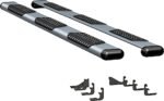 Luverne 583114-571529 Running Boards, Powdercoated Silver, Aluminum, 97.6 in. Bed, Extended Cab Pickup, O-Mega II 6 in. Series