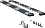 Luverne 583125-570829 Running Boards, Powdercoated Silver, Aluminum, 98.0 in. Bed, Crew Cab Pickup, O-Mega II 6 in. Series