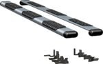 Luverne 583125-571117 Running Boards, Powdercoated Silver, Aluminum, 96.0/97.6/97.8 in. Bed, Crew Cab Pickup, O-Mega II 6 in. Series