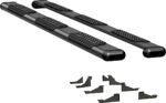Luverne 584098-570237 Running Boards, Powdercoated Textured Black, Aluminum, 96.0/97.9/98.3 in. Bed, Standard Cab Pickup, O-Mega II 6 in. Series