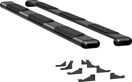 Luverne 584098-570237 Running Boards, Powdercoated Textured Black, Aluminum, 96.0/97.9/98.3 in. Bed, Standard Cab Pickup, O-Mega II 6 in. Series
