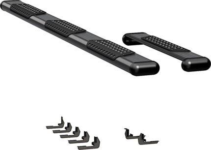 Luverne 584100-571724 Running Boards, Powdercoated Textured Black, Aluminum, 36 in. and 98 in. Length, O-Mega II 6 in. Series