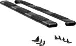 Luverne 584102-571338 Running Boards, Powdercoated Textured Black, Aluminum, 76.3 in. Bed, Crew Cab Pickup, O-Mega II 6 in. Series