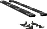 Luverne 584114-571439 Running Boards, Powdercoated Textured Black, Aluminum, 76.3 in. Bed, Extended Crew Cab Pickup, O-Mega II 6 in. Series