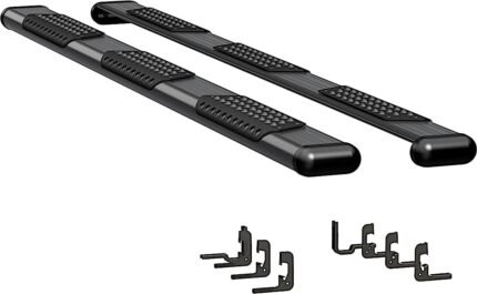 Luverne 584125-570717 Running Boards, Powdercoated Textured Black, Aluminum, 97.6/97.8 in. Bed, Crew Cab Pickup, O-Mega II 6 in. Series