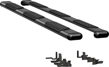 Luverne 584125-571117 Running Boards, Powdercoated Textured Black, Aluminum, 96.0/97.6/97.8 in. Bed, Crew Cab Pickup, O-Mega II 6 in. Series