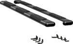Luverne 584125-571438 Running Boards, Powdercoated Textured Black, Aluminum, 98.3 in. Bed, Crew Cab Pickup, O-Mega II 6 in. Series