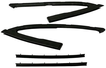 Metro Moulded WR 2009 Weatherstrip Seal - Front, Driver Or Passenger Side, Window, Direct Fit, Set of 2