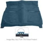 Newark Auto Products 40-2002602 Front and Rear Carpet Kit, Blue, Loop carpet