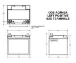 Odyssey Battery ODS-AGM42A Battery - Extreme Series, Direct Fit, Sold individually - Image 2