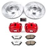 Powerstop 2-Wheel Set Power Stop&reg; KC091B-26 Front Z26 Muscle Carbon-Fiber Ceramic Brake Pad, Drilled & Slotted Rotor and Caliper Kit - Image 5