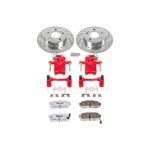 Powerstop 2-Wheel Set Power Stop&reg; KC1168-26 Rear Z26 Muscle Carbon-Fiber Ceramic Brake Pad, Drilled & Slotted Rotor and Caliper Kit - Image 5