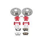 Powerstop 2-Wheel Set Power Stop&reg; KC1243B-26 Rear Z26 Muscle Carbon-Fiber Ceramic Brake Pad, Drilled & Slotted Rotor and Caliper Kit - Image 5