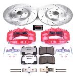 Powerstop 2-Wheel Set Power Stop&reg; KC131-26 Front Z26 Muscle Carbon-Fiber Ceramic Brake Pad, Drilled & Slotted Rotor and Caliper Kit - Image 5