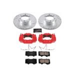 Powerstop 2-Wheel Set Power Stop&reg; KC137 Front Z23 Daily Carbon-Fiber Ceramic Brake Pad, Drilled & Slotted Rotor and Caliper Kit - Image 4