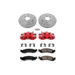 Powerstop 2-Wheel Set Power Stop&reg; KC1441 Front Z23 Daily Carbon-Fiber Ceramic Brake Pad, Drilled & Slotted Rotor and Caliper Kit - Image 4