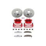 Powerstop 2-Wheel Set Power Stop&reg; KC1547-26 Front Z26 Muscle Carbon-Fiber Ceramic Brake Pad, Drilled & Slotted Rotor and Caliper Kit - Image 5