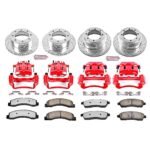 Powerstop 4-Wheel Set Power Stop&reg; KC1907A-36 Front and Rear Z36 Z36 Truck Carbon-Fiber Ceramic Brake Pad, Drilled & Slotted Rotor + Calipers - Image 2