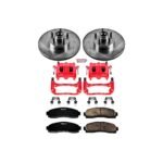 Powerstop 2-Wheel Set Power Stop&reg; KC1920 Front Z23 Daily Carbon-Fiber Ceramic Brake Pad, Drilled & Slotted Rotor and Caliper Kit - Image 4