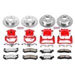 Powerstop 4-Wheel Set Power Stop&reg; KC2010A-36 Front and Rear Z36 Z36 Truck Carbon-Fiber Ceramic Brake Pad, Drilled & Slotted Rotor + Calipers - Image 2