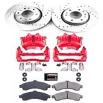 Powerstop 2-Wheel Set Power Stop&reg; KC2061A Front Z23 Daily Carbon-Fiber Ceramic Brake Pad, Drilled & Slotted Rotor and Caliper Kit - Image 4