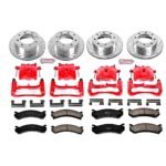 Powerstop 4-Wheel Set Power Stop&reg; KC2073 Front and Rear Z23 Daily Carbon-Fiber Ceramic Brake Pad, Drilled & Slotted Rotor and Caliper Kit - Image 4