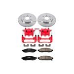 Powerstop 2-Wheel Set Power Stop&reg; KC211 Front Z23 Daily Carbon-Fiber Ceramic Brake Pad, Drilled & Slotted Rotor and Caliper Kit - Image 4
